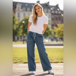 Women's Denim Wide Leg Jeans